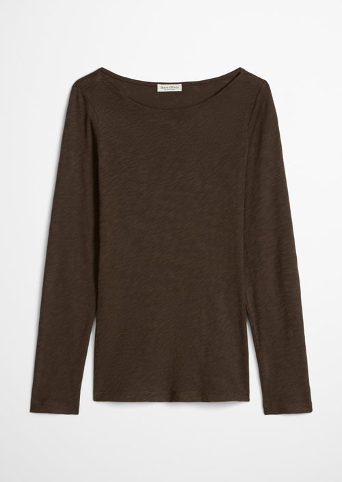 Submarine Long-Sleeve Shirt, Regular Fit — Burnt Coffee