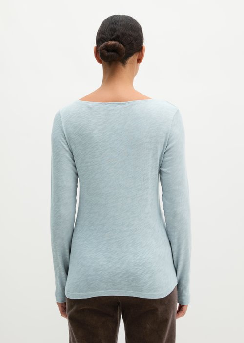 Submarine Long-Sleeve Shirt, Regular Fit — Glacial Blue