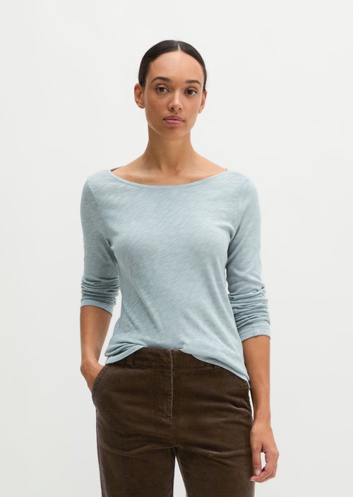 Submarine Long-Sleeve Shirt, Regular Fit — Glacial Blue