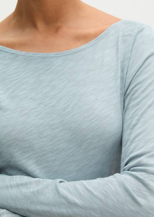 Submarine Long-Sleeve Shirt, Regular Fit Glacial Blue in detail view