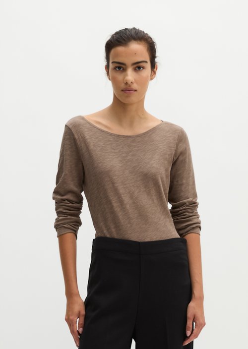 Submarine Long-Sleeve Shirt, Regular Fit — Stone Taupe