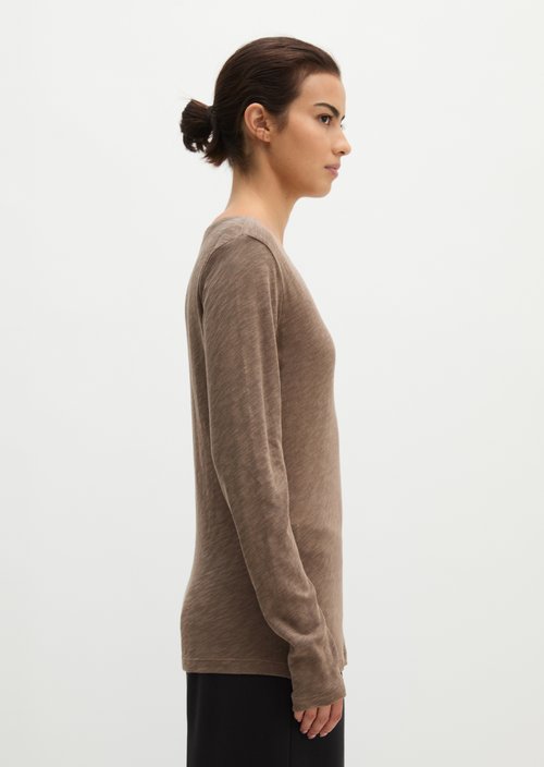 Submarine Long-Sleeve Shirt, Regular Fit — Stone Taupe