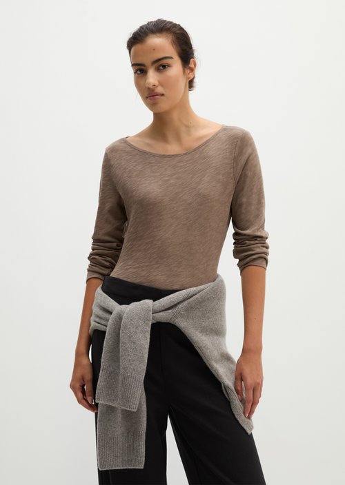 Submarine Long-Sleeve Shirt, Regular Fit — Stone Taupe