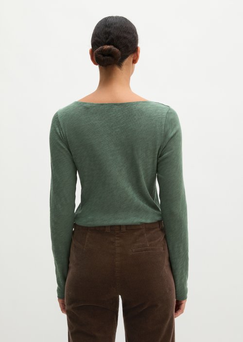 Submarine Long-Sleeve Shirt, Regular Fit — Quiet Pine