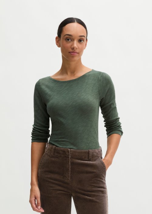 Submarine Long-Sleeve Shirt, Regular Fit — Quiet Pine