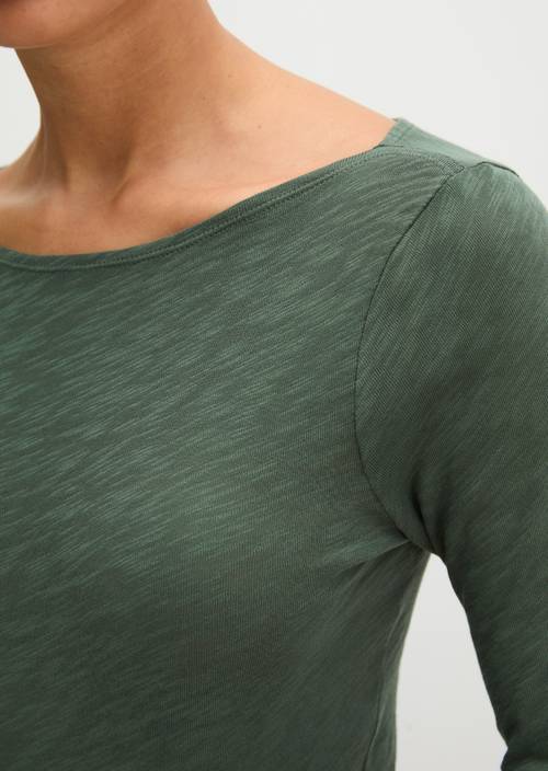 U-Boot-Longsleeve regular Quiet Pine in Detailansicht
