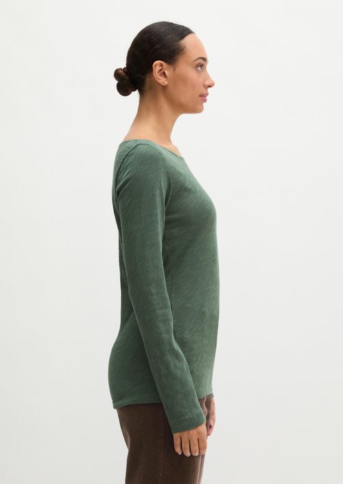 Submarine Long-Sleeve Shirt, Regular Fit — Quiet Pine