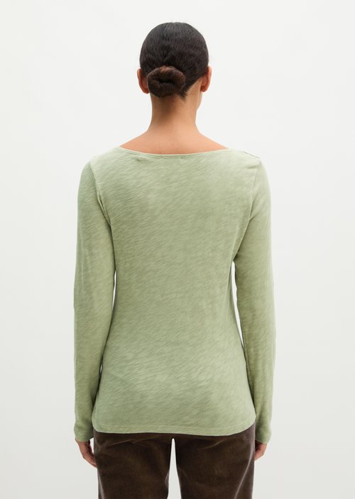 Submarine Long-Sleeve Shirt, Regular Fit — Smooth Sage