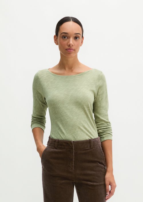 Submarine Long-Sleeve Shirt, Regular Fit — Smooth Sage