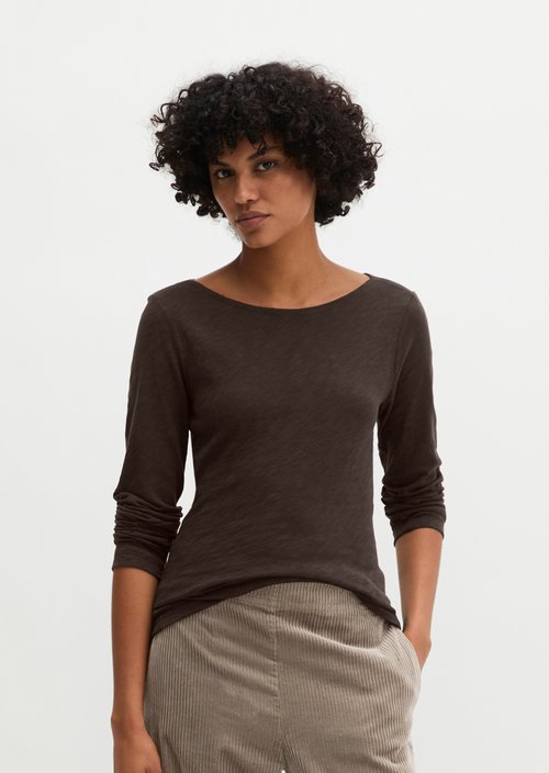 Submarine Long-Sleeve Shirt, Regular Fit — Black Cherry