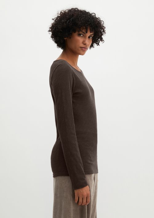 Submarine Long-Sleeve Shirt, Regular Fit — Black Cherry