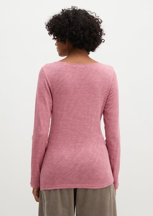 Submarine Long-Sleeve Shirt, Regular Fit — Berry Rose