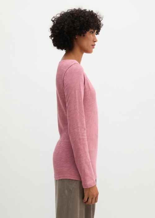 Submarine Long-Sleeve Shirt, Regular Fit — Berry Rose