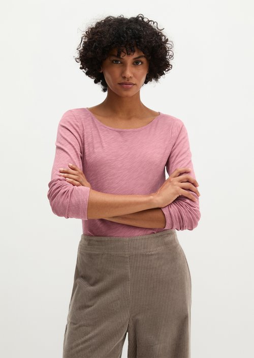 Submarine Long-Sleeve Shirt, Regular Fit — Berry Rose