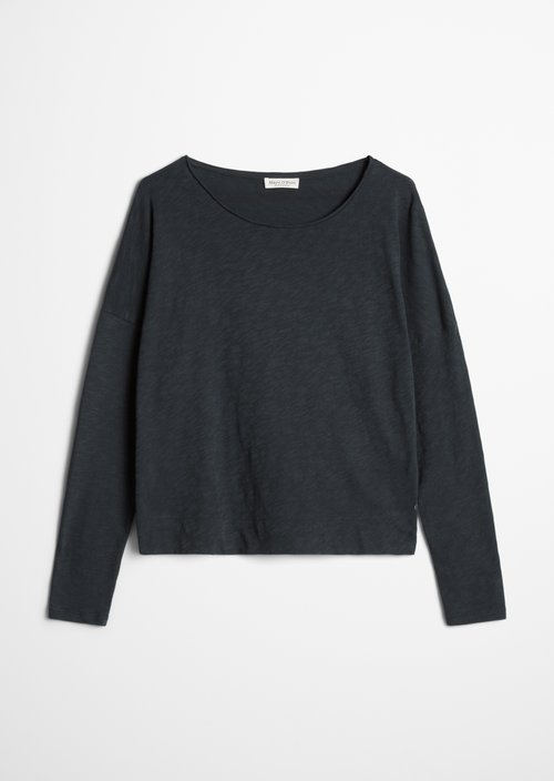 Oversized Submarine Long-Sleeve Shirt — Martime Blue