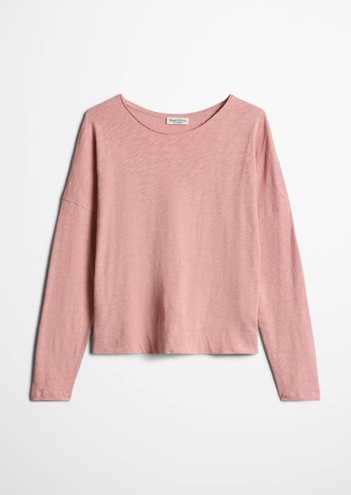 Oversized Submarine Long-Sleeve Shirt Misty Rose in isolated view without model