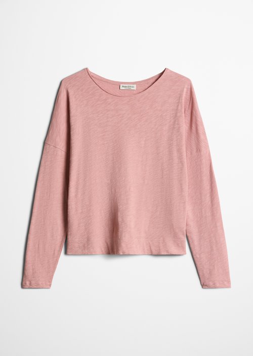 Oversized Submarine Long-Sleeve Shirt — Misty Rose
