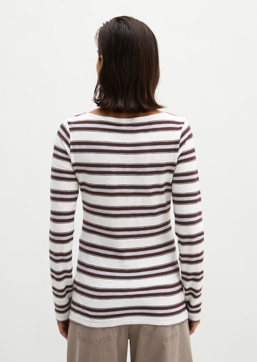 Regular striped longsleeve — Medium Beige