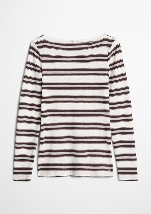 Regular striped longsleeve — Medium Beige