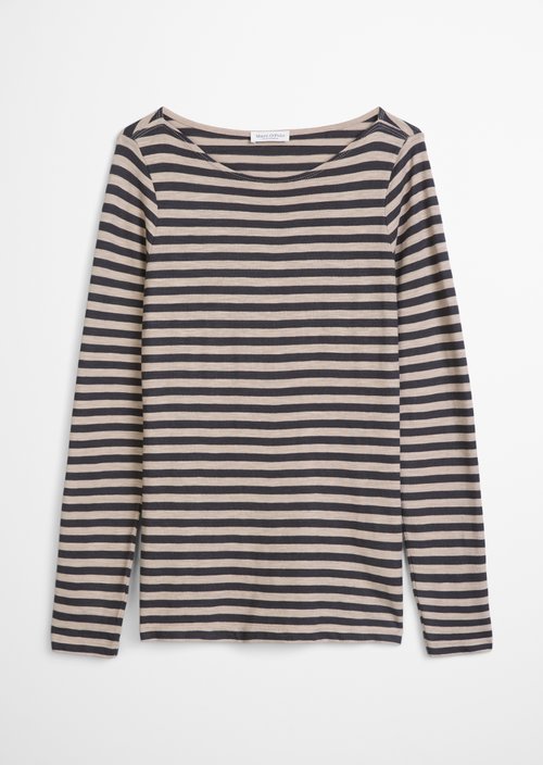 Regular striped longsleeve — Light Beige