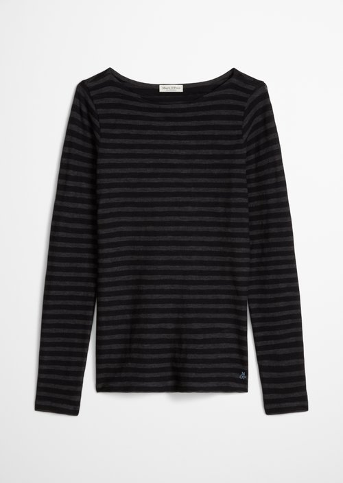 Regular striped longsleeve — Dark Blue