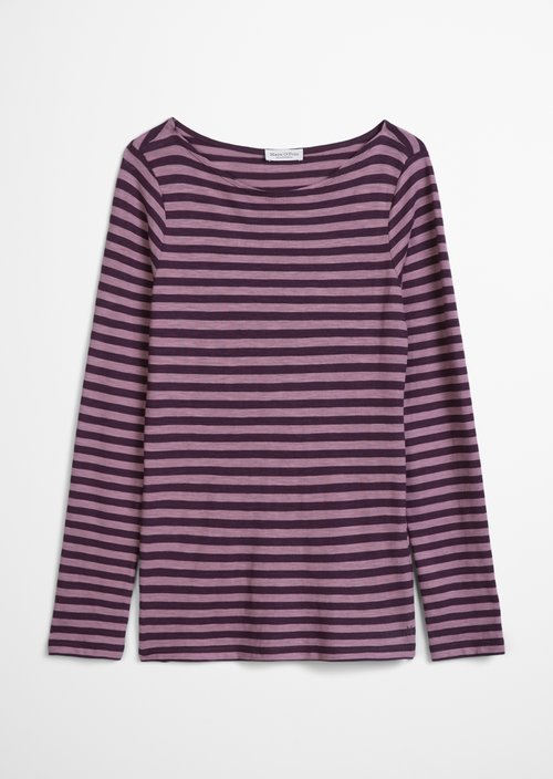 Regular striped longsleeve — Dark Purple