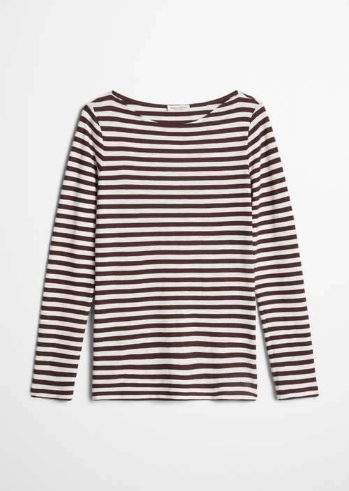 Regular striped longsleeve — Dark Red