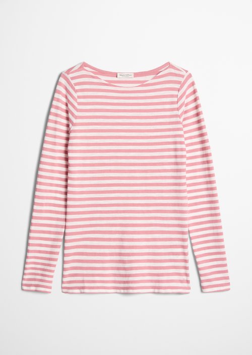 Regular striped longsleeve — Medium Pink