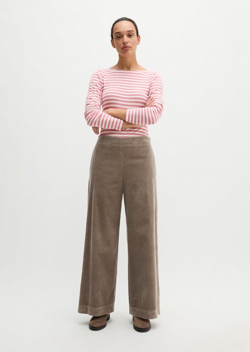 Regular striped longsleeve — Medium Pink