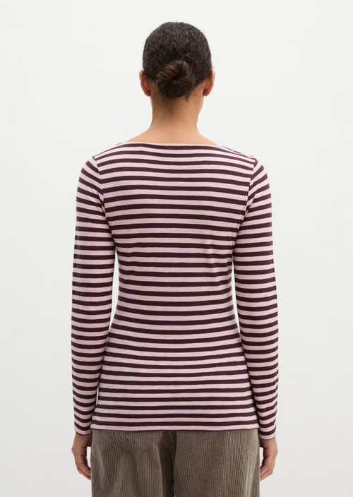 Regular striped longsleeve — Medium Pink