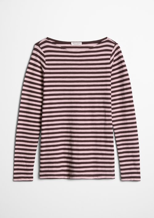Regular striped longsleeve — Medium Pink