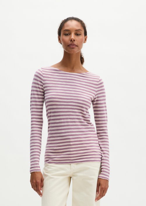 Regular striped longsleeve — Light Pink