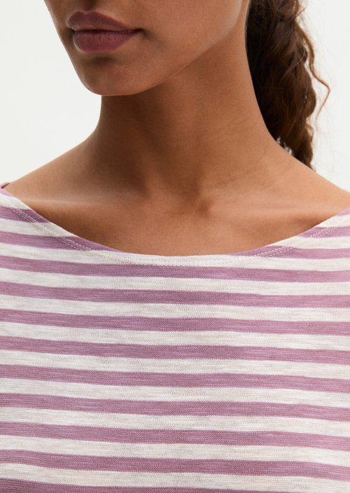 Regular striped longsleeve — Light Pink