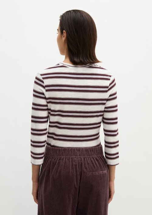Regular striped T-shirt — Medium Beige