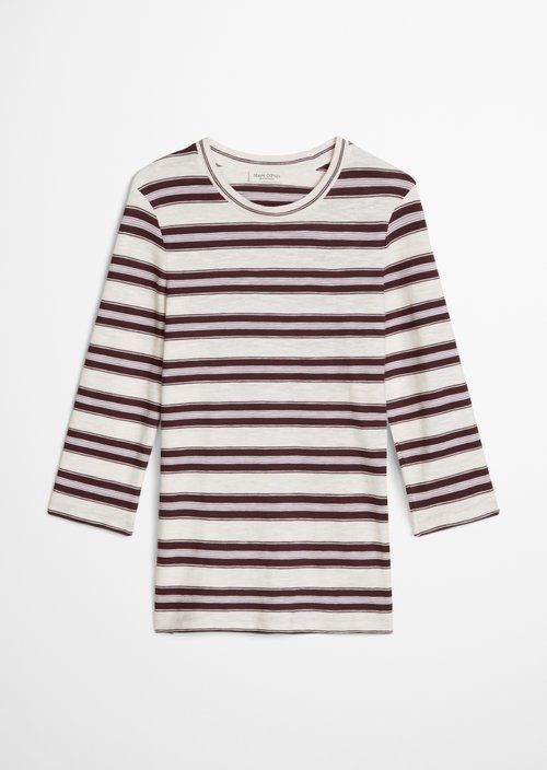 Regular striped T-shirt — Medium Beige