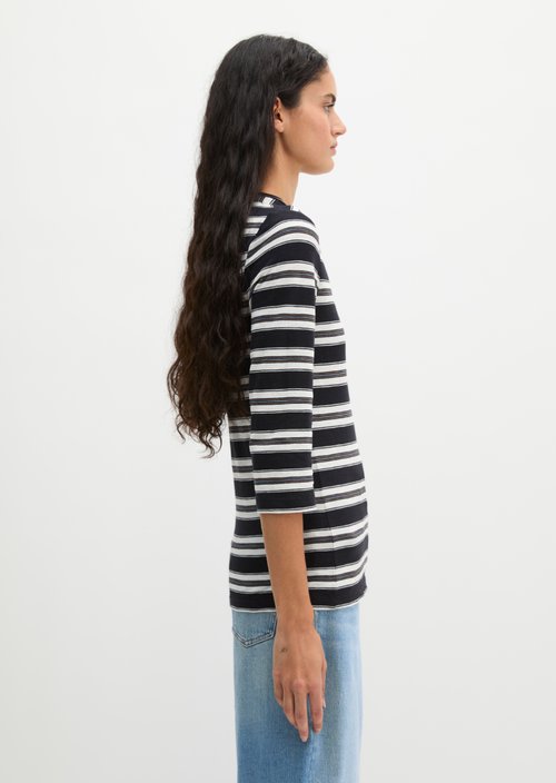 Regular striped T-shirt — Dark Blue