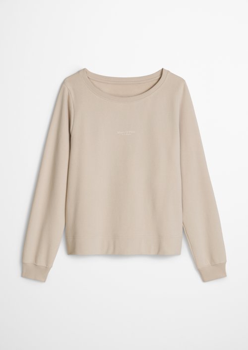 Relaxed-fit garment-dyed sweatshirt — Natural
