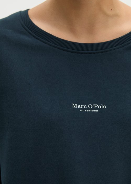 Relaxed-fit garment-dyed sweatshirt — Martime Blue