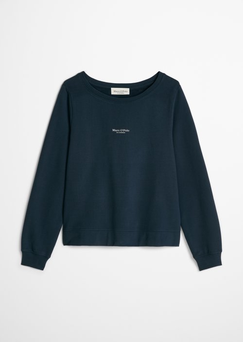 Relaxed-fit garment-dyed sweatshirt — Martime Blue