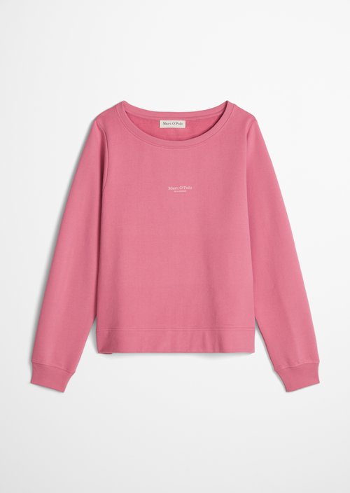 Relaxed-fit garment-dyed sweatshirt — Berry Rose
