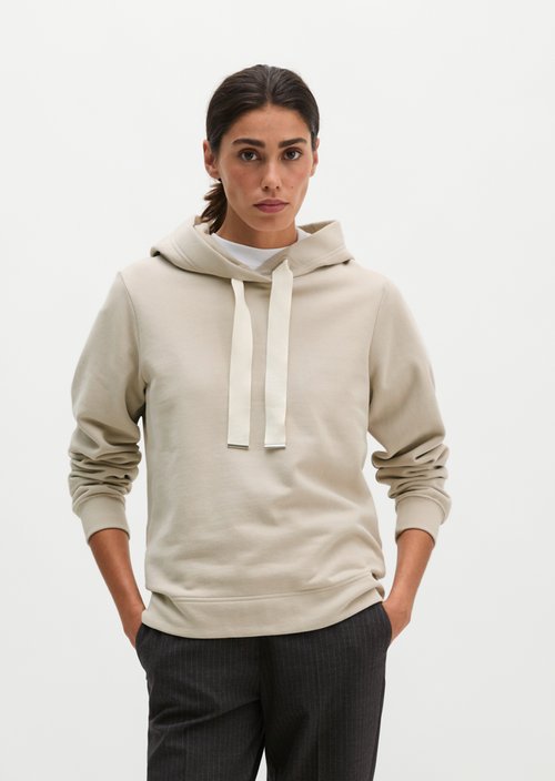 Relaxed-fit hoodie — Natural