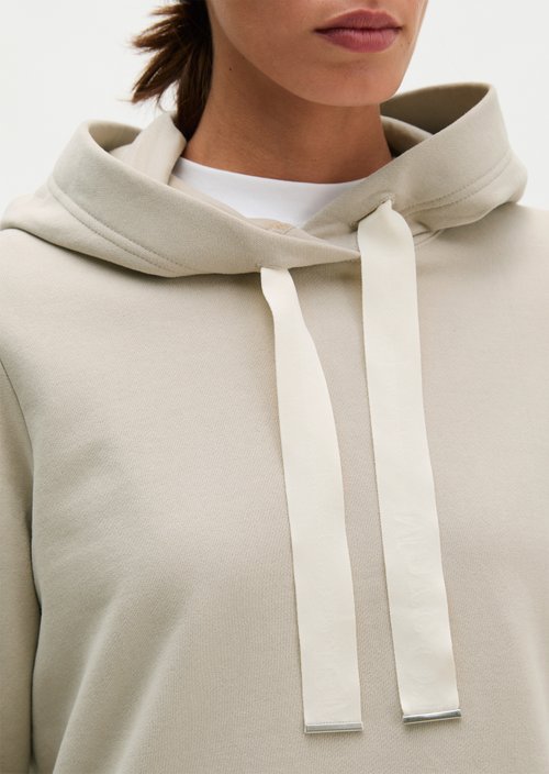 Relaxed-fit hoodie — Natural