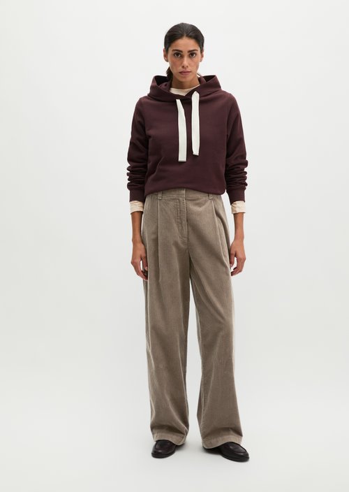 Relaxed-fit hoodie — Black Cherry