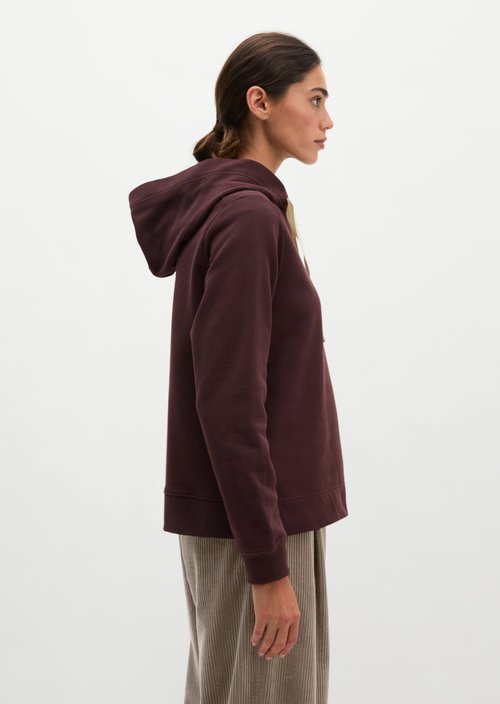Relaxed-fit hoodie — Black Cherry