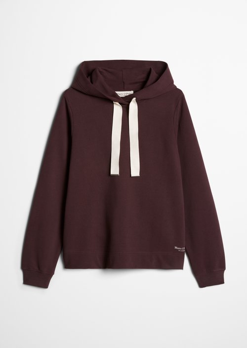Relaxed-fit hoodie — Black Cherry