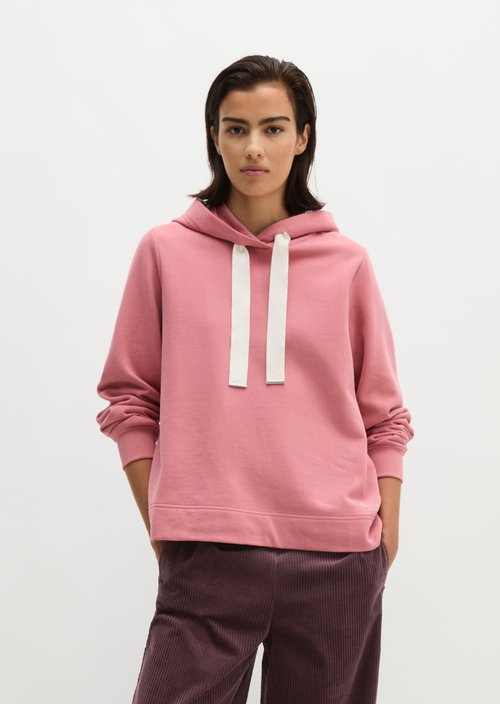 Relaxed-fit hoodie — Berry Rose