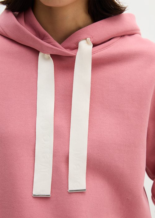 Relaxed-fit hoodie — Berry Rose