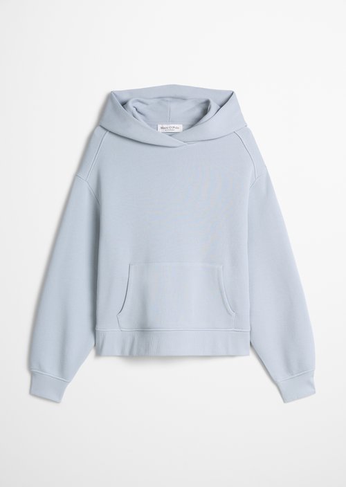 Relaxed-Fit Hooded Sweatshirt — Glacial Blue