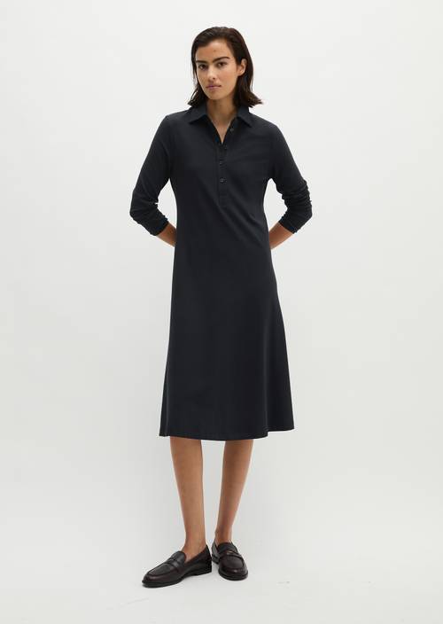 Robe chemise évasée Maritime Blue en vue de face