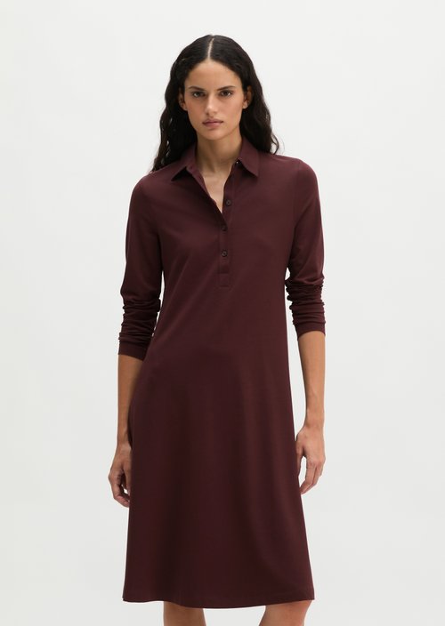 Flared shirt dress — Black Cherry